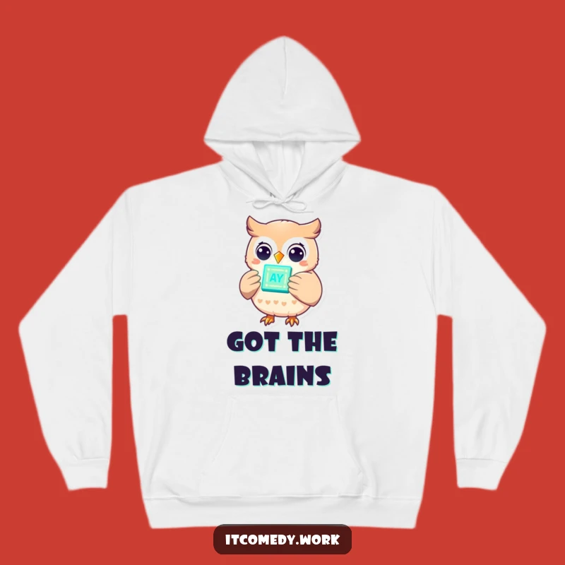Funny Owl Tech Hoodie: Cozy Up with Smart & Cheerful Vibes!