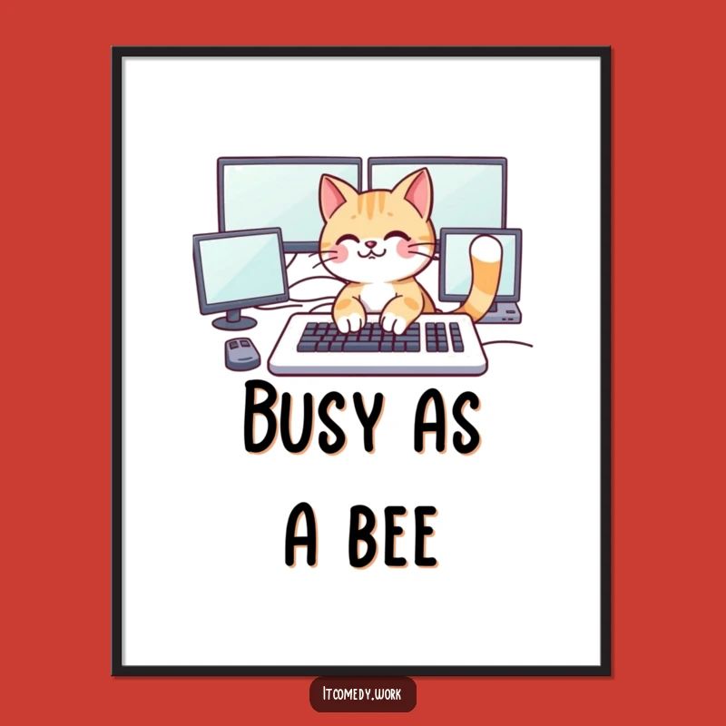 Free Printable Wall Art: Cat's Digital Domain - Funny Downloadable Decor