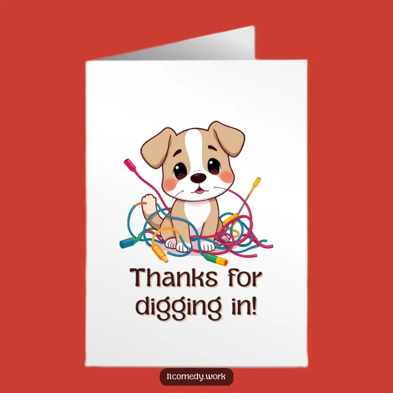 Free Printable Thank You Card: Dog's Appreciation - Funny Downloadable Gift