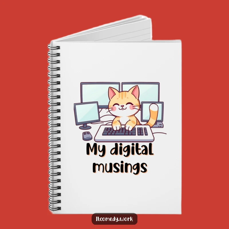 Funny Cat Coder Notebook: Type Out Your Brilliant Ideas!