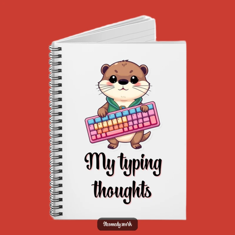 Funny Otter Coding Notebook - Playful Journal for Tech and Humor Lovers